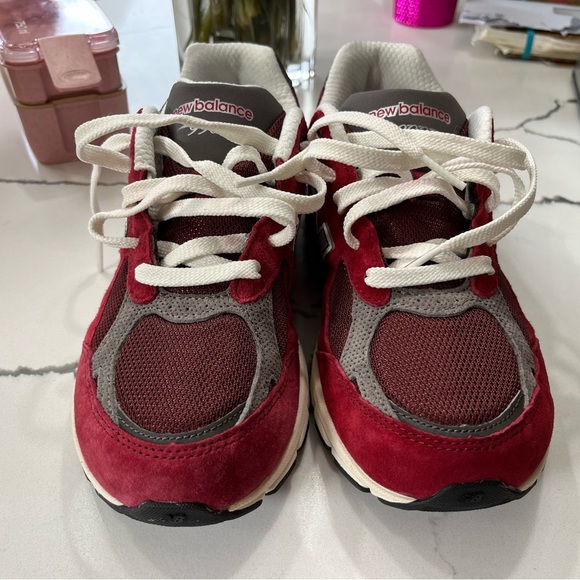 New Balance 990 scarlet red and grey - Picture 2 of 5